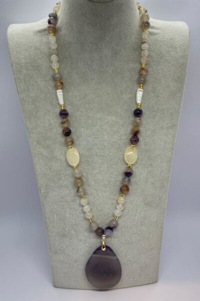 Ocean Mist Agate Necklace