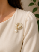 Lotus Flower Brooch Pin