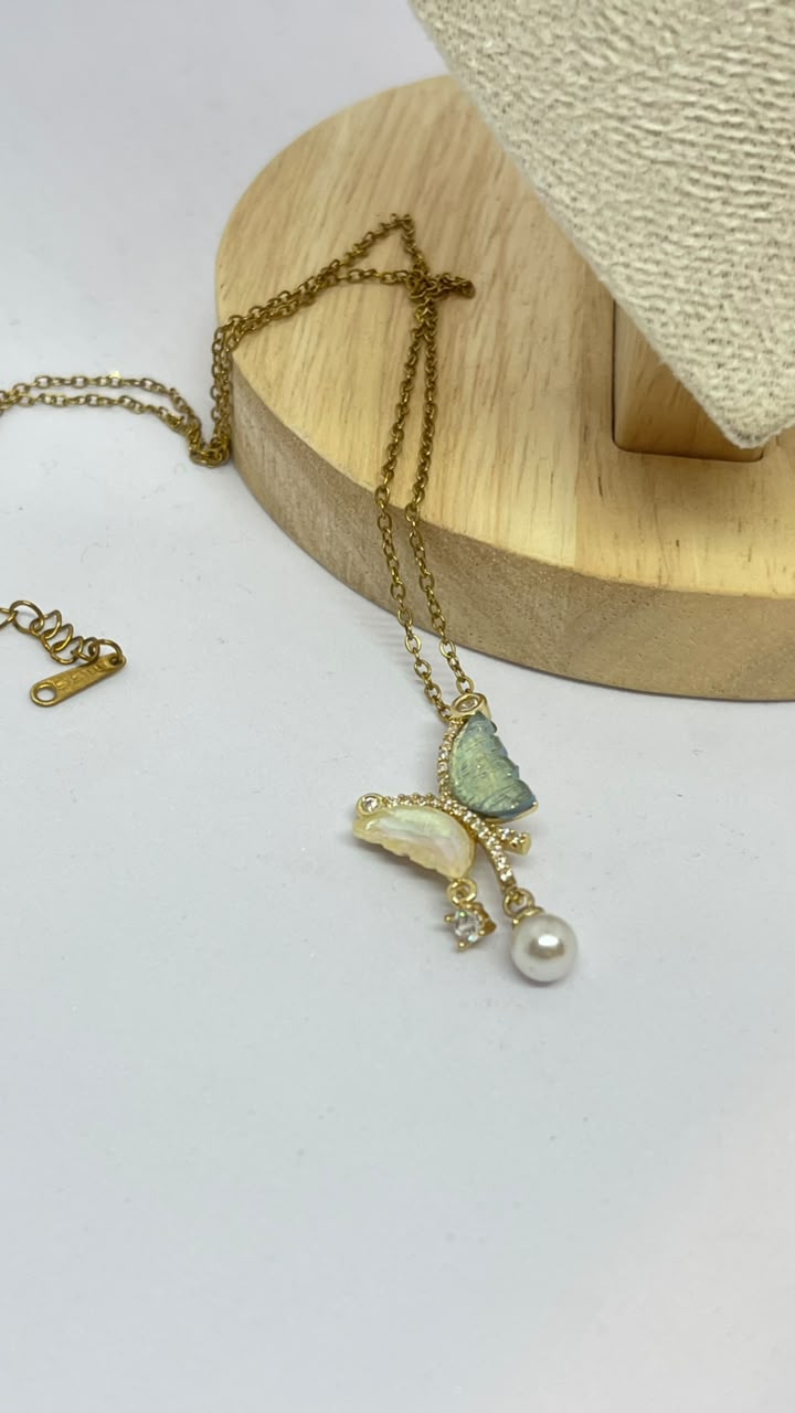 Elegant Stainless Steel Necklace with Elegant Pendant - Image 2