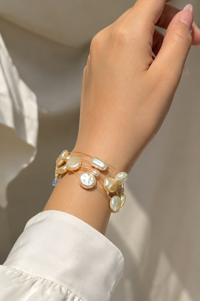 Pearl Cascade Bracelet