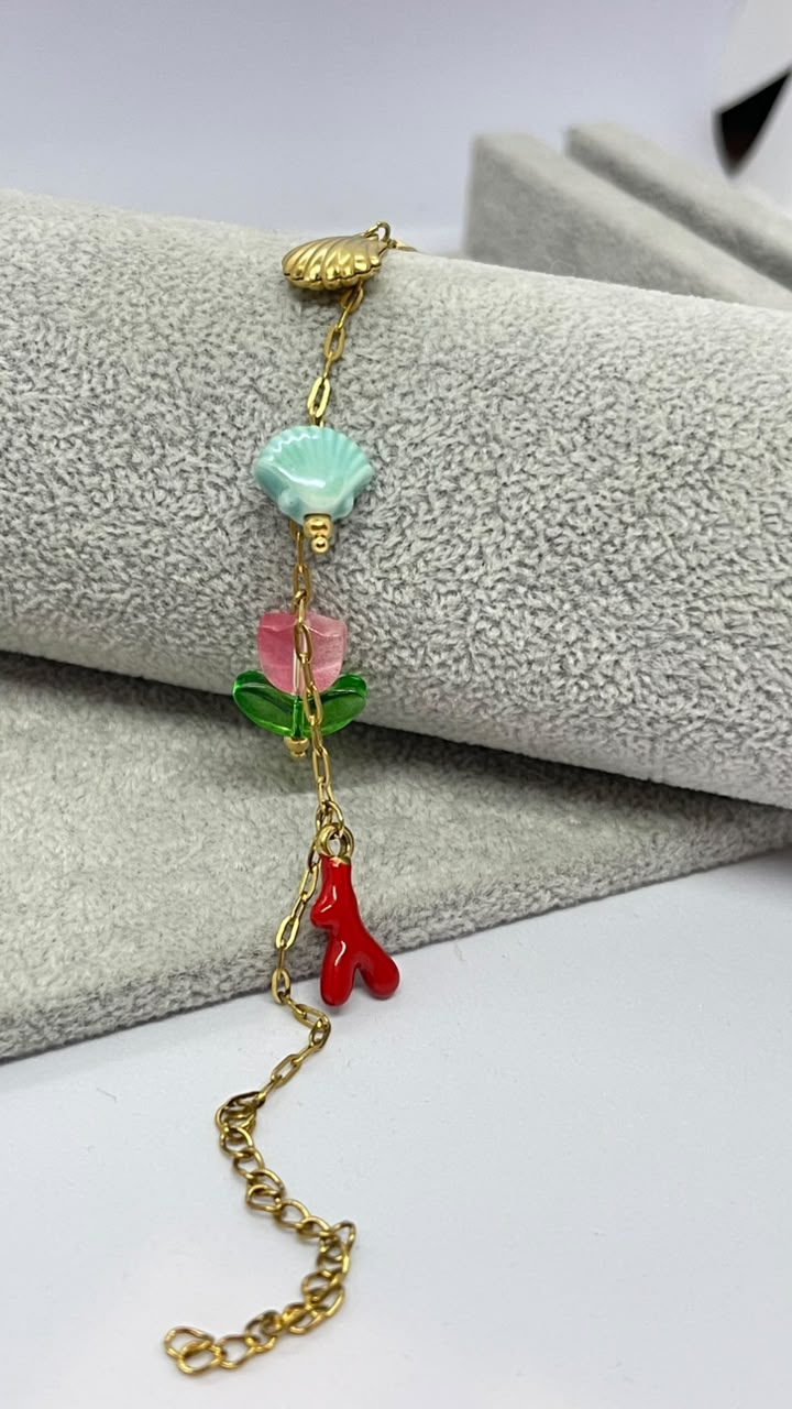 Stainless Steel Ocean Charm Bracelet - Image 2