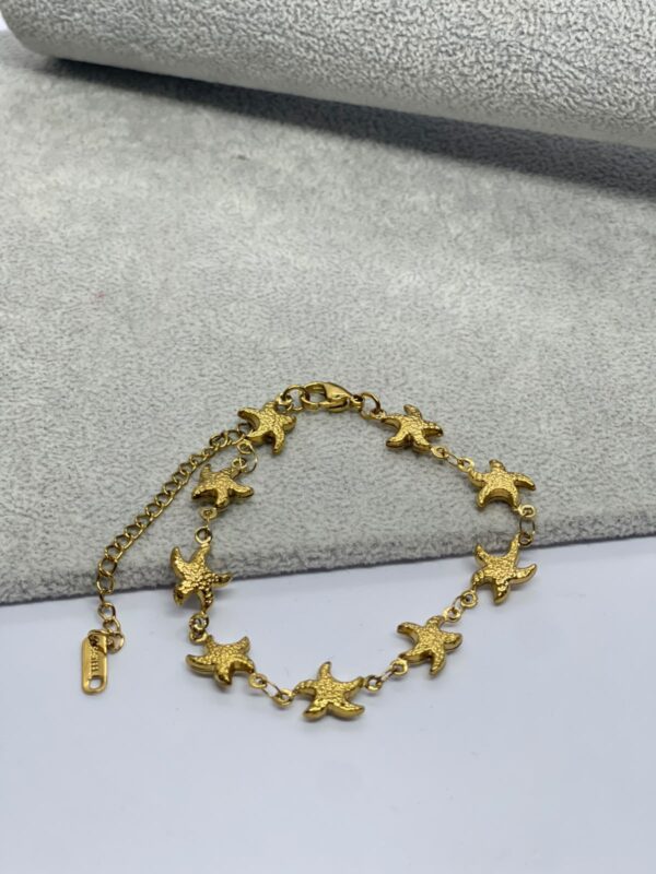Stainless Steel Starfish Anklet - Image 2