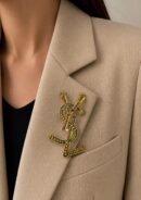 Luxury-Inspired YSL Style Brooch Pin