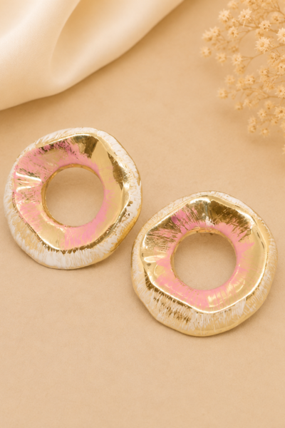 Blush Halo Statement Earrings