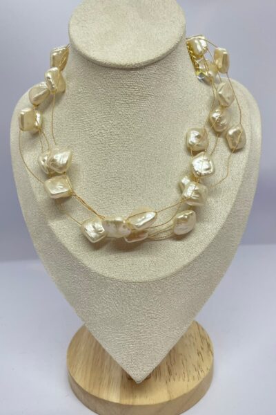 Pearl Cascade Statement Necklace