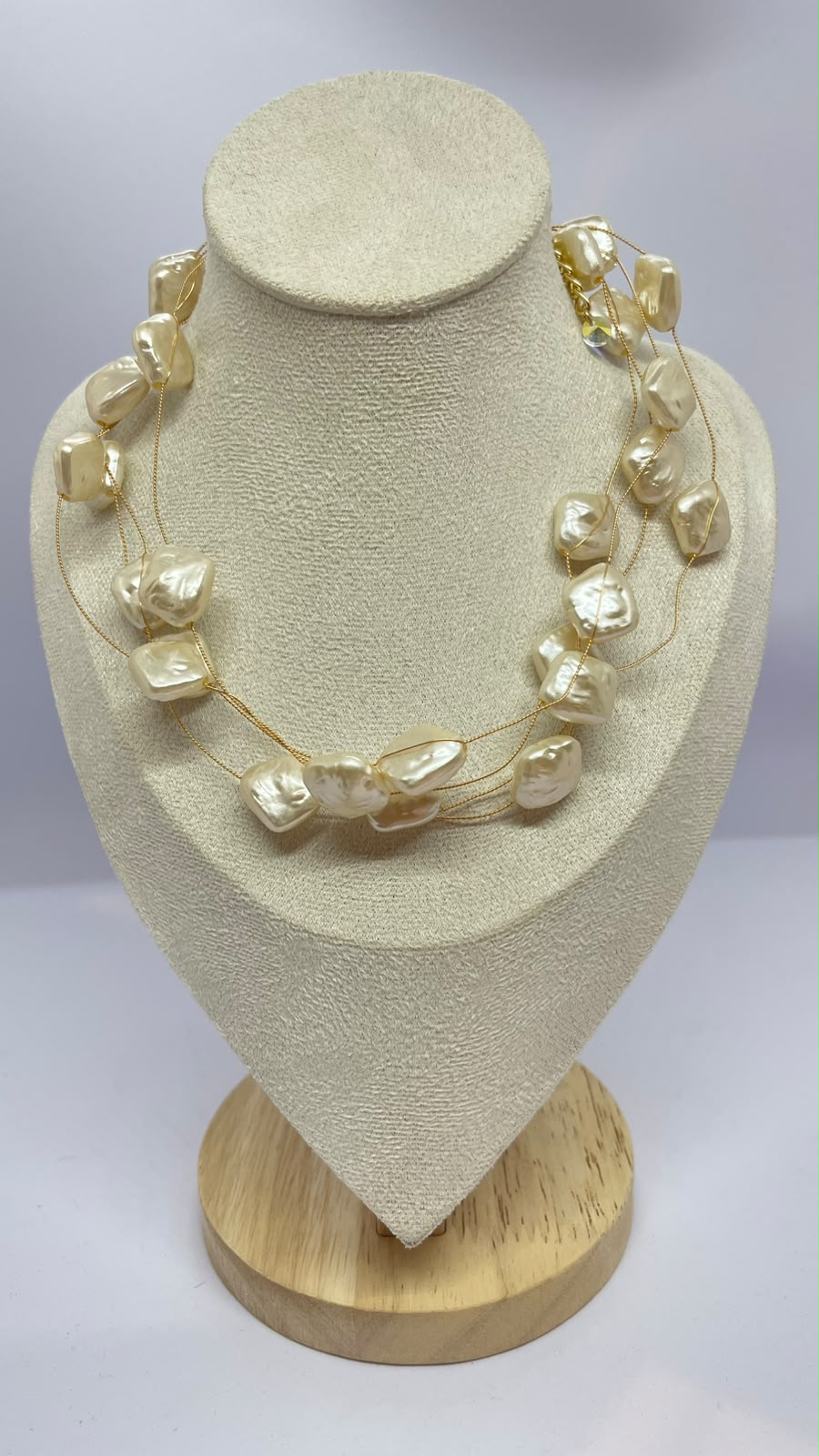 Pearl Cascade Statement Necklace