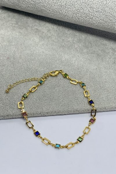 Colorful Stainless Steel Anklet