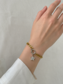 Stainless Steel Star Zircon Bracelet