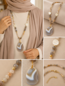 Handmade Natural Agate Necklace