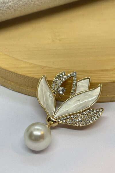 Lotus Flower Brooch Pin