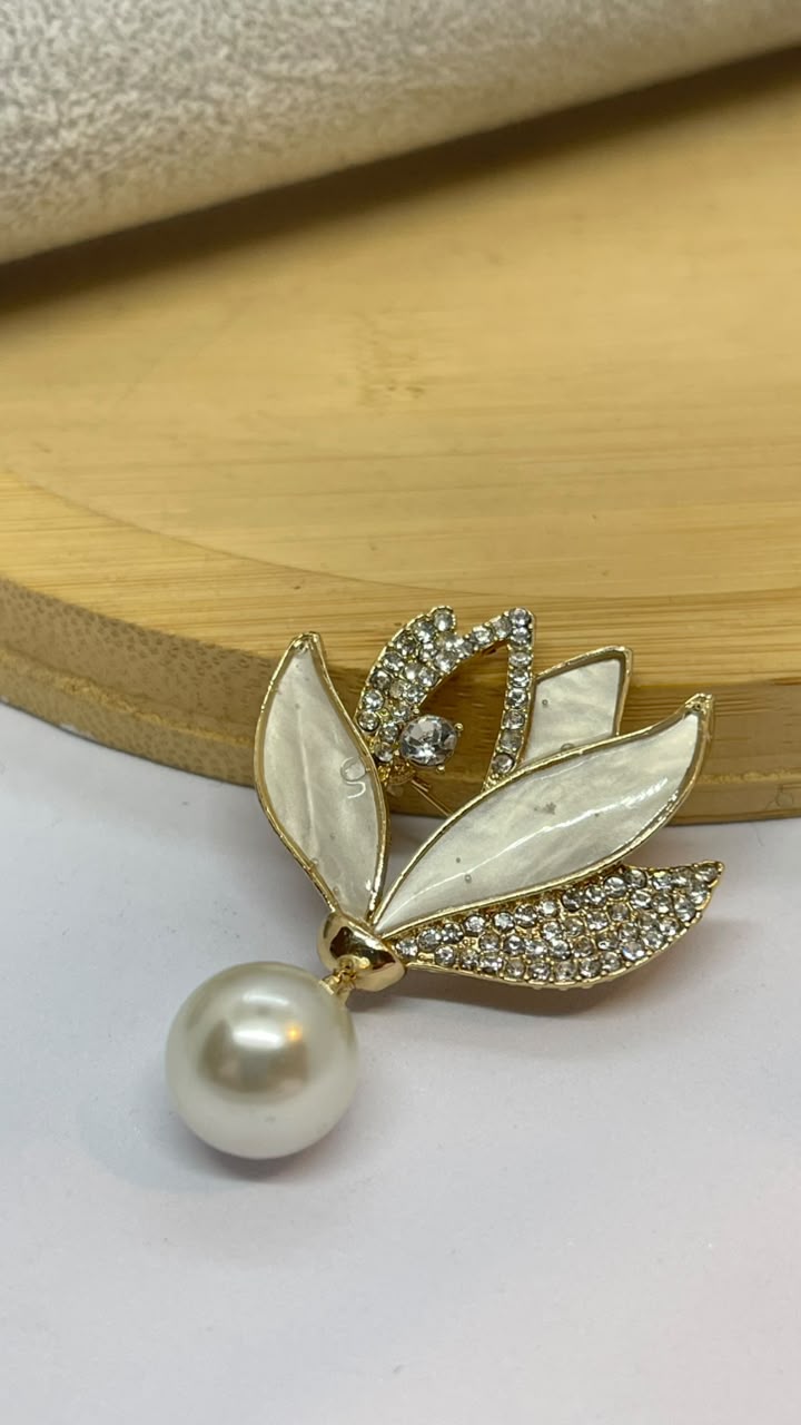 Lotus Flower Brooch Pin