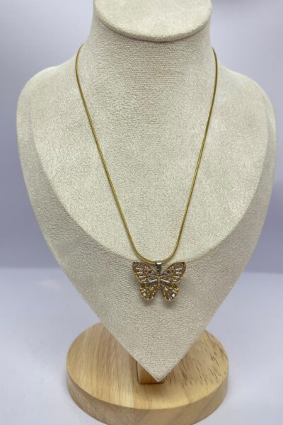 Stainless Steel Butterfly Necklace