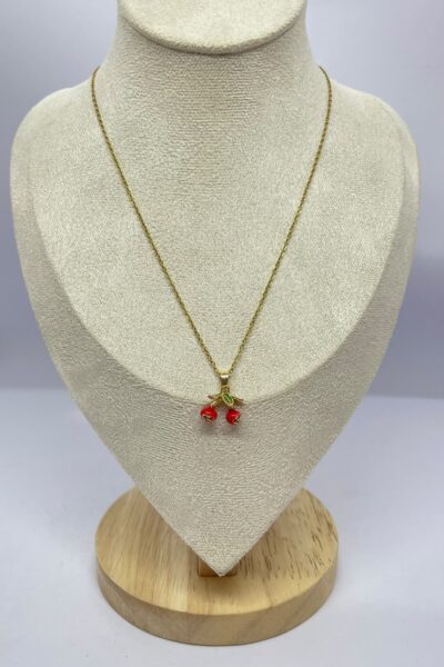 Cherry Stainless Steel Necklace