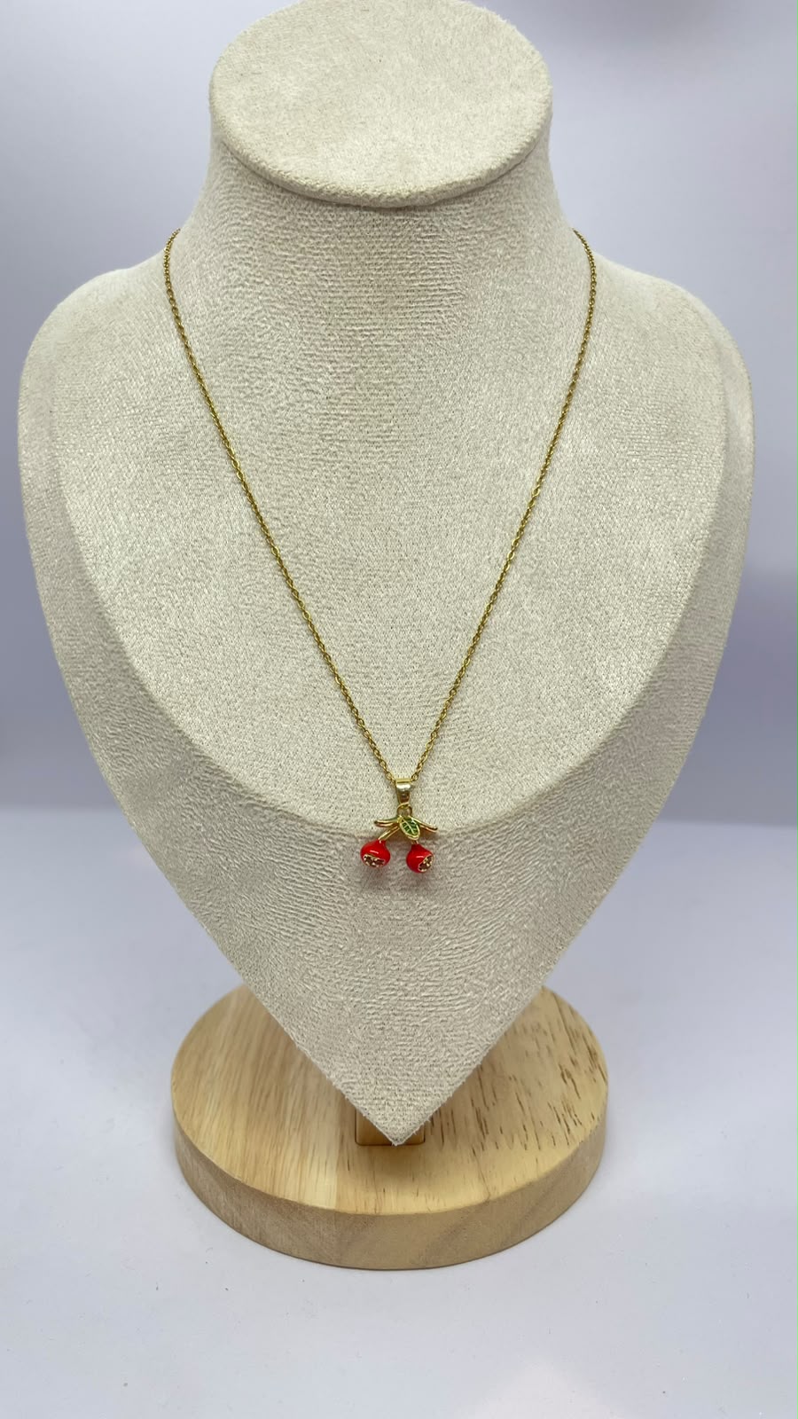 Cherry Stainless Steel Necklace