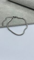 Stainless Steel Silver Pandora-Style Bracelet