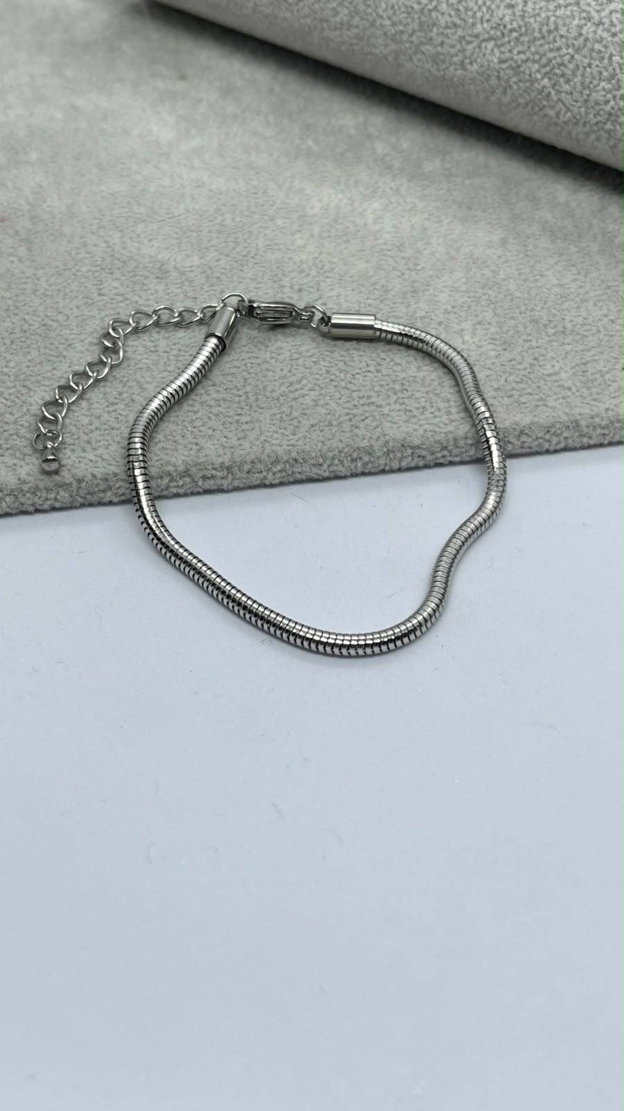 Stainless Steel Silver Pandora-Style Bracelet