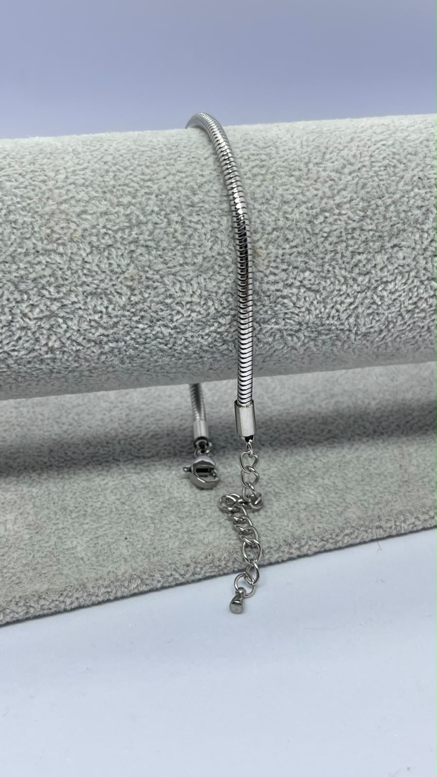 Stainless Steel Silver Pandora-Style Bracelet - Image 2