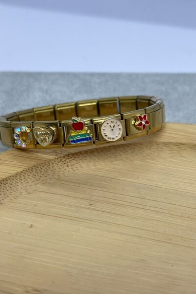 Italian Bracelet With Charms