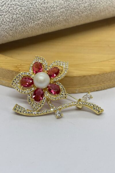 Vintage Rose Brooch Pin