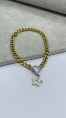 Stainless Steel Star Zircon Bracelet