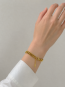 Simple Gold Stainless Steel Bracelet