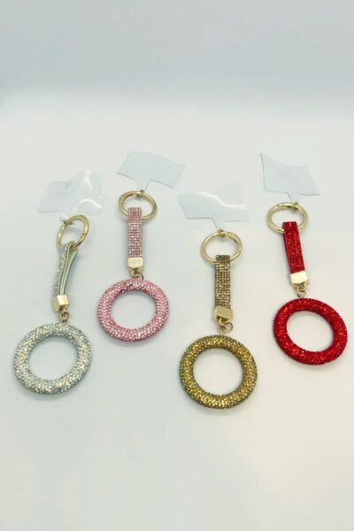 Circle Phone Charm Keychain