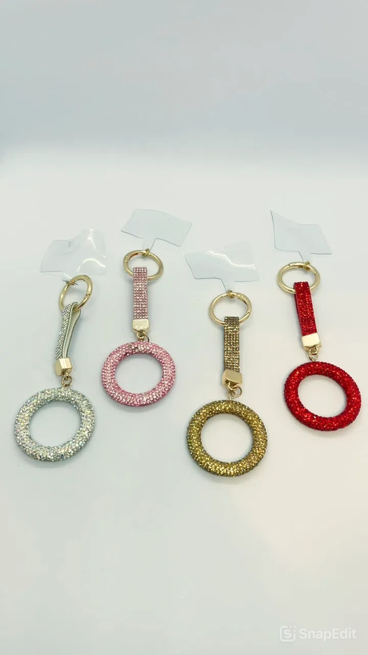 Circle Phone Charm Keychain