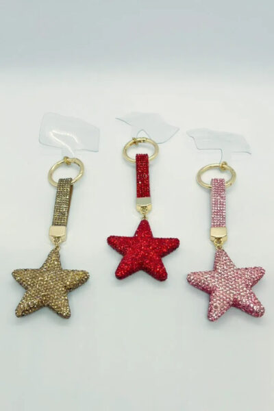 Star Phone Charm Keychain