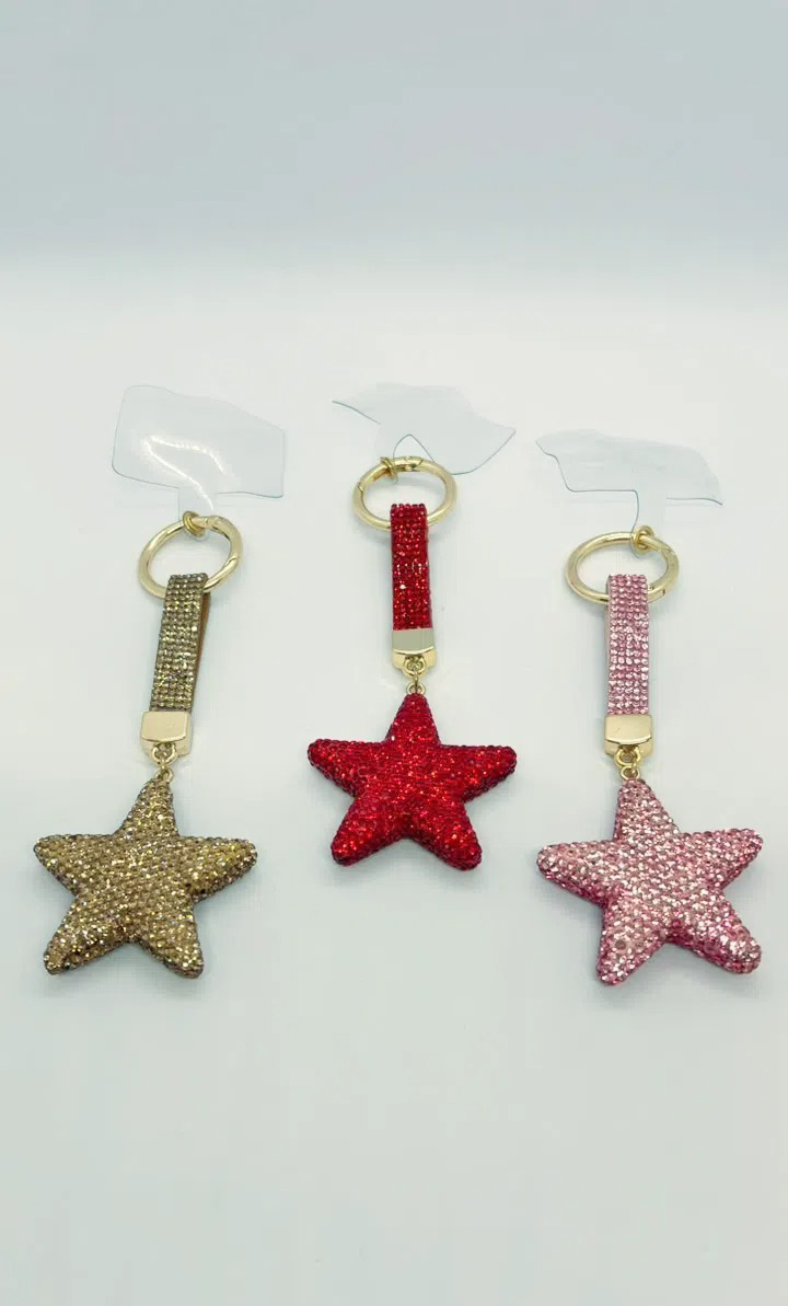 Star Phone Charm Keychain